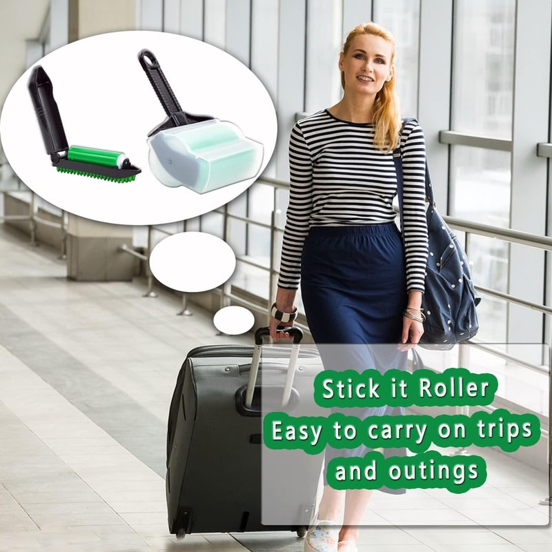 Reusable Pet Hair Remover Roller Washable Lint Cleaner for Clothes Furniture