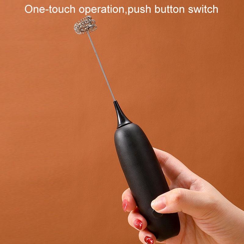 Cordless Handheld Milk Frother Electric Coffee Frother Battery Powered Portable Mixer Whisk