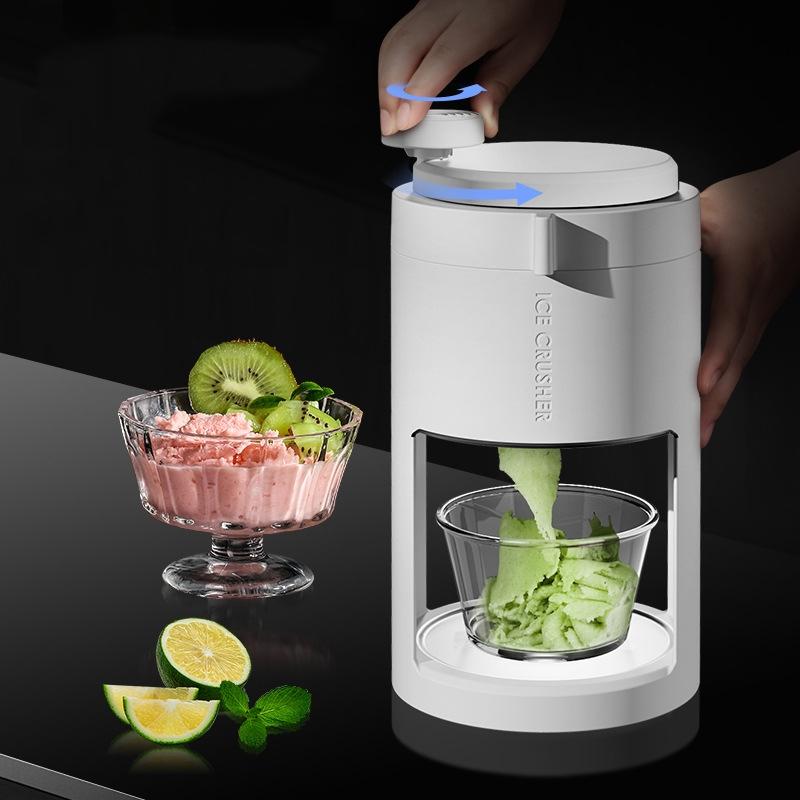 Manual Ice Crusher Hand Crank Ice Shaver Portable Ice Crusher Machine for Home Use