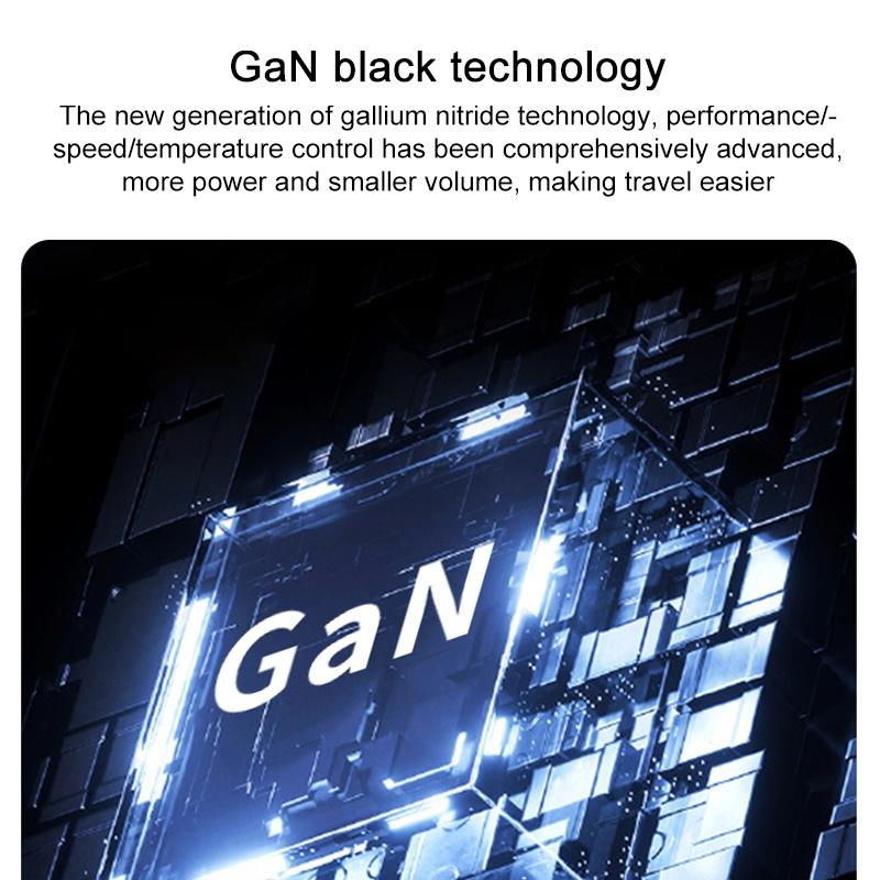 120W GaN travel adapter with global plug and multi USB fast charging