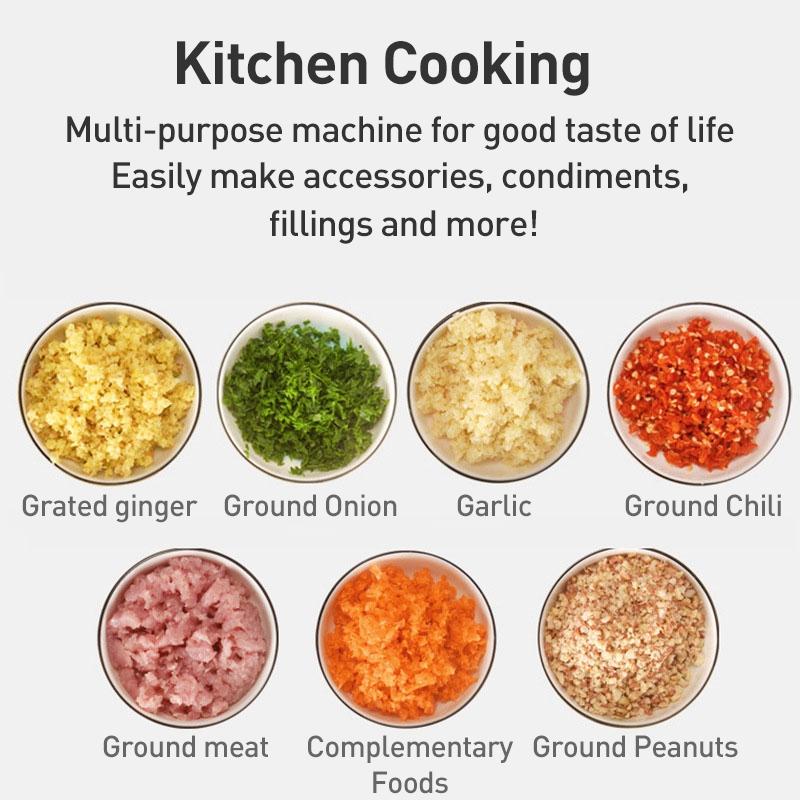 Manual Pull Garlic Chopper Multifunction Kitchen Garlic Mincer – Handheld Pull String Vegetable Cutter