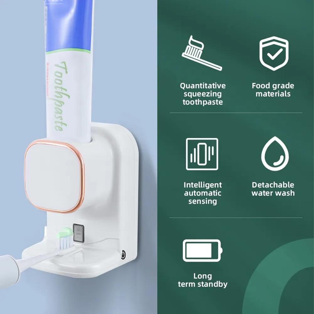 Smart Automatic Toothpaste Dispenser Wall Mounted Touchless Squeezer 2