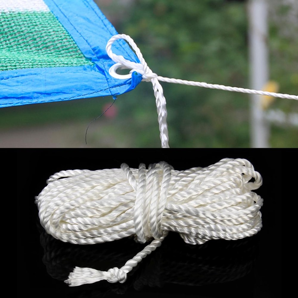 Nylon Braided Utility Rope For Camping Garden Multipurpose Cord 0