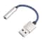 USB To 35mm Audio Adapter Braided Aux Converter Plug And Play 0