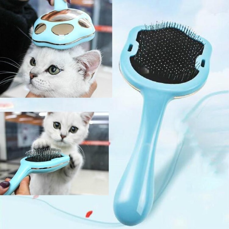 Footprint Pet Hair Remover Comb Gentle Pet Hair Remover For Dogs Cats Deshedding Grooming Brush 0