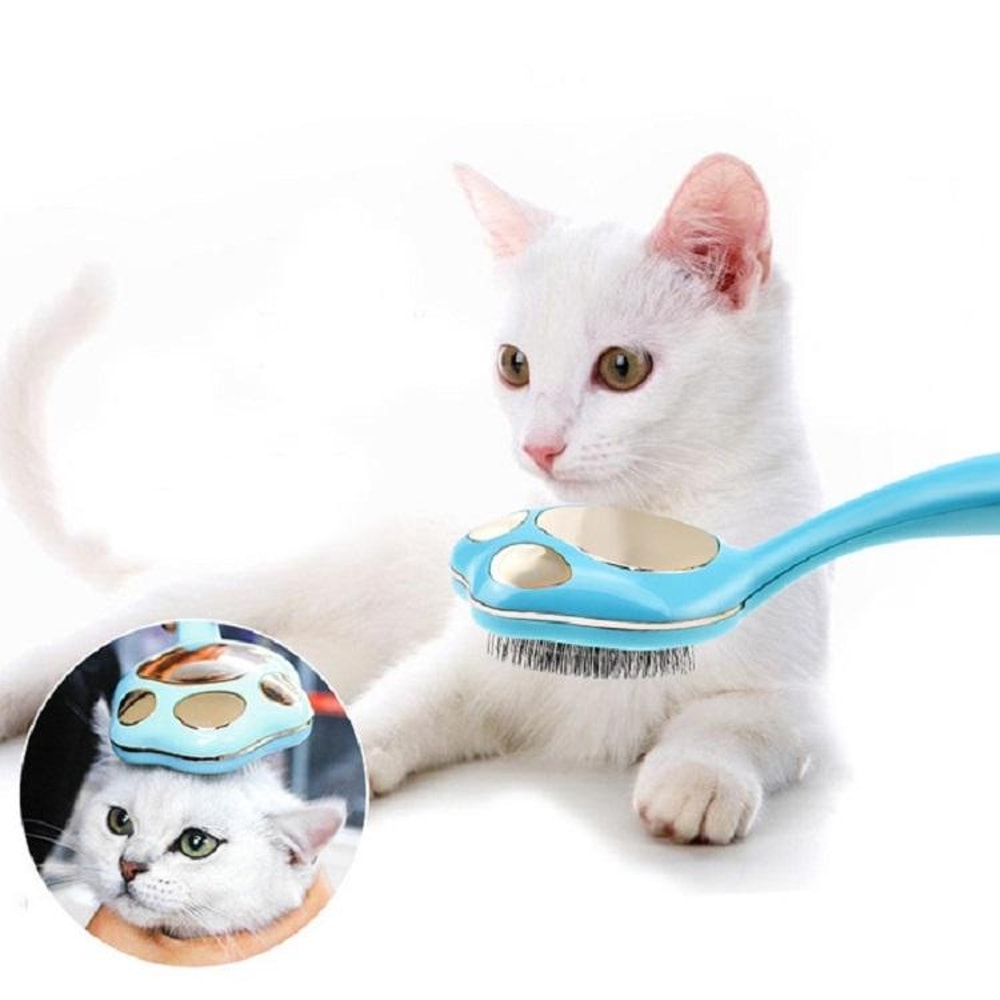 Footprint Pet Hair Remover Comb Gentle Pet Hair Remover For Dogs Cats Deshedding Grooming Brush 2