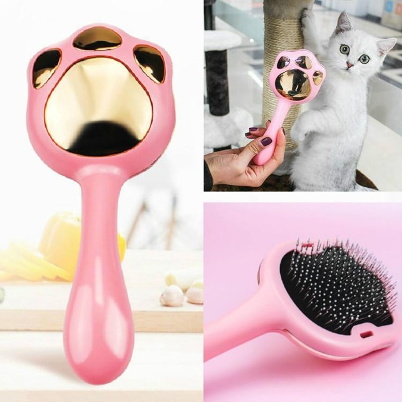 Footprint Pet Hair Remover Comb Gentle Pet Hair Remover For Dogs Cats Deshedding Grooming Brush 7
