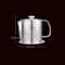 Stainless Steel Oil Filter Pot, Grease Separator & Oil Strainer Storage Container
