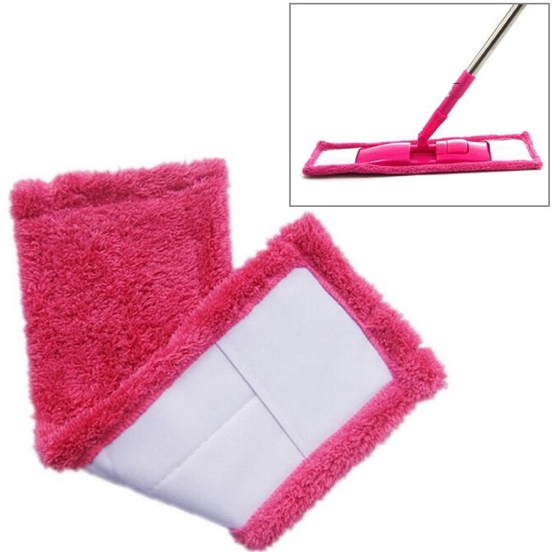 Coral Velvet Flat Mop Replacement Pad Floor Cleaning Mop Head Cloth Refill