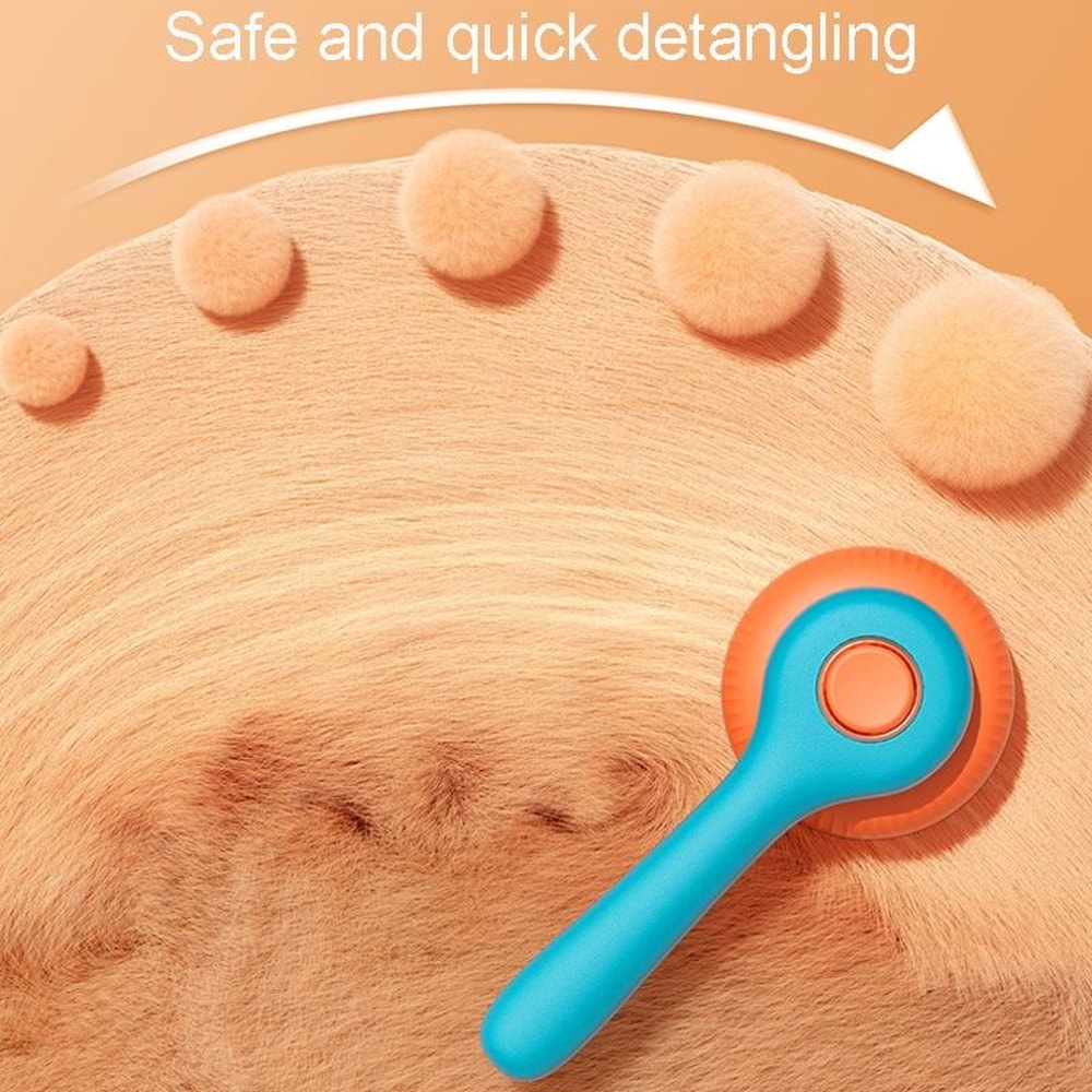 SelfCleaning Pet Grooming Comb For Cats Dogs With Stainless Steel Needles 10