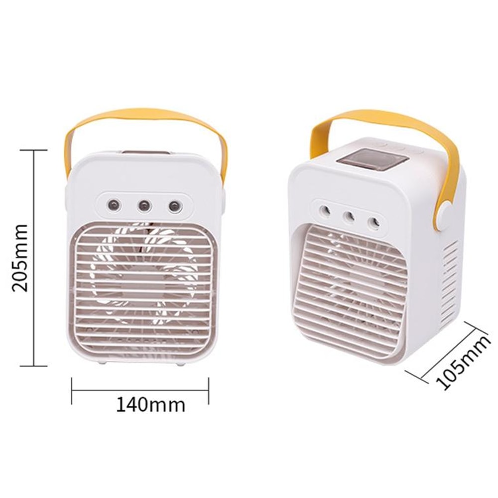 Mini Desktop Air Conditioner Fan, Portable Air Cooler & USB Air Humidifier Fan for Home and Office