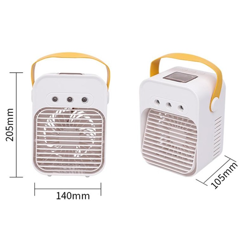 Mini Desktop Air Conditioner Fan, Portable Air Cooler & USB Air Humidifier Fan for Home and Office