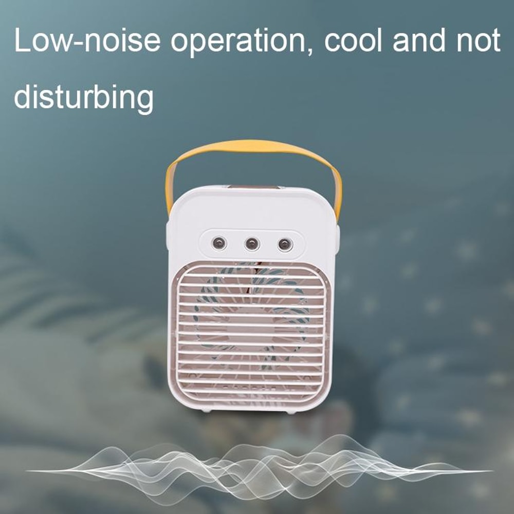 Mini Desktop Air Conditioner Fan, Portable Air Cooler & USB Air Humidifier Fan for Home and Office