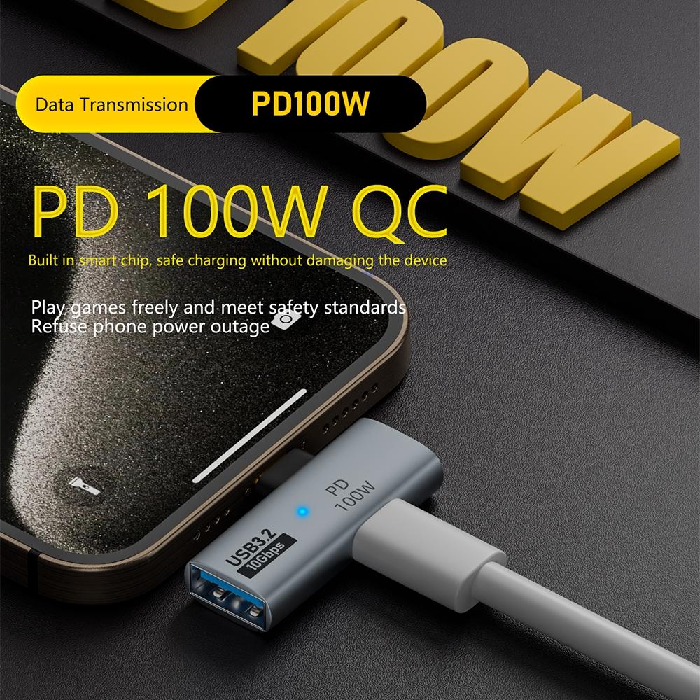 USB C OTG Adapter With PD 100W Fast Charging Splitter 5