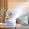 Foldable USB Desktop Humidifier Fan With Night Light 3Speed Cooling 0