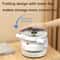 Foldable USB Desktop Humidifier Fan With Night Light 3Speed Cooling 5