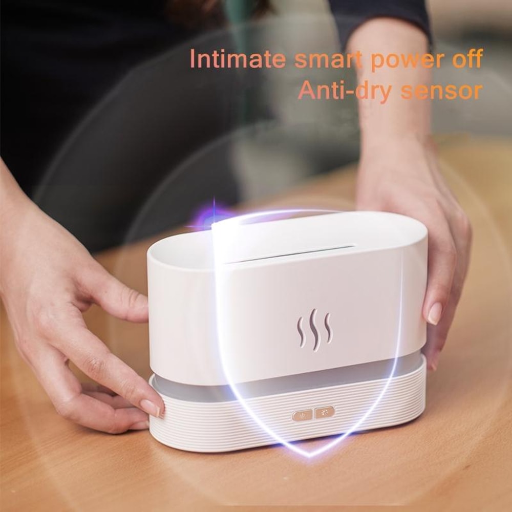 Flame Effect Aroma Diffuser Humidifier Night Light With Essential Oil Mist 4