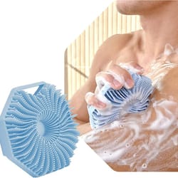 soft silicone body scrubber brush for shower and sensitive skin