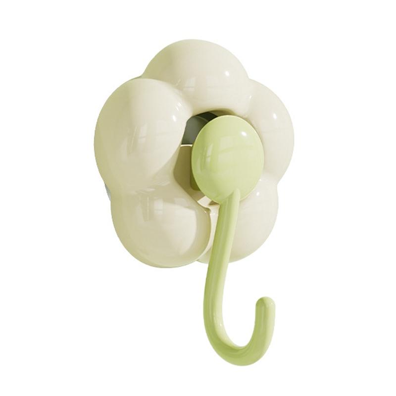 No Drill Suction Cup Flower Hook Vacuum Bathroom Wall Hooks Reusable Adhesive No Drill Storage Hoo 0