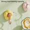 No Drill Suction Cup Flower Hook Vacuum Bathroom Wall Hooks Reusable Adhesive No Drill Storage Hoo 7
