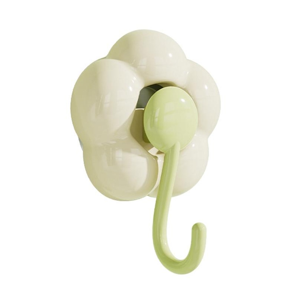 No Drill Suction Cup Flower Hook Vacuum Bathroom Wall Hooks Reusable Adhesive No Drill Storage Hoo 2