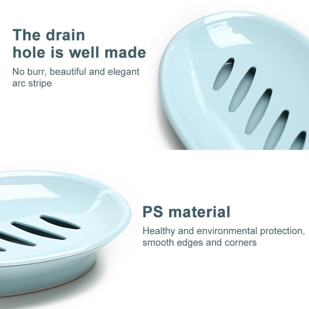 Double Lattice Soap Holder With Lid And Drain Tray For Bathroom And Travel 1