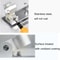Adjustable Adhesive Shower Head Holder With Hooks For Handheld Shower 3