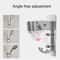 Adjustable Adhesive Shower Head Holder With Hooks For Handheld Shower 5