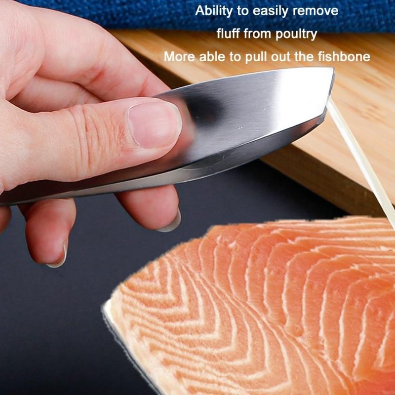 Stainless Steel Poultry Hair Remover Clip Duck Feather & Fishbone Plucking Tool