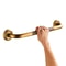 Antique Brass Grab Bar For Elderly Bathroom Safety 0