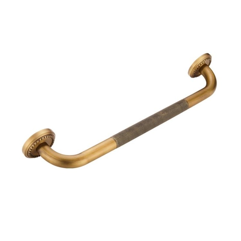 Antique Brass Grab Bar For Elderly Bathroom Safety 1