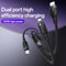 100W USB C To Lightning Fast Charging Cable 2 In 1 Braided Multi Device Charger 1