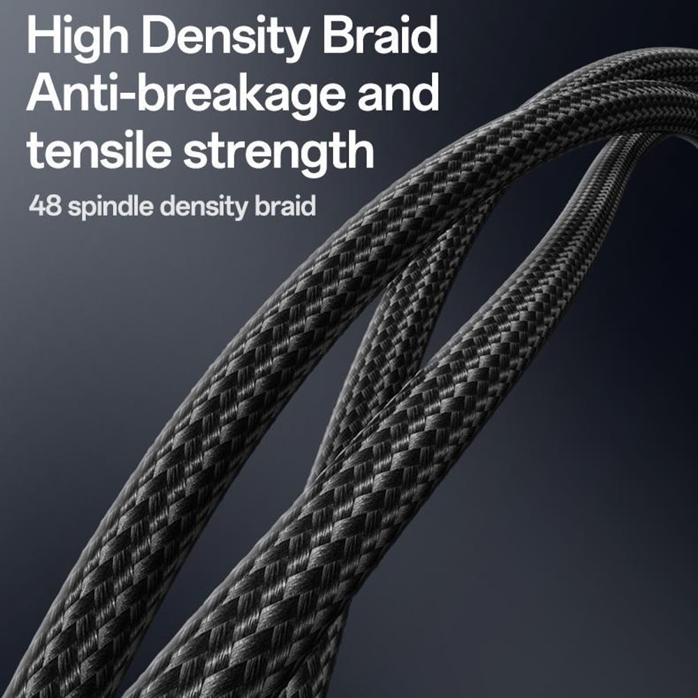 100W USB C To Lightning Fast Charging Cable 2 In 1 Braided Multi Device Charger 10