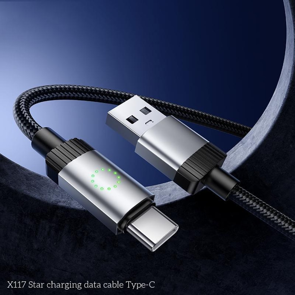 1m USB To Type C Fast Charging Cable 3A Durable Braided Data Cord 6