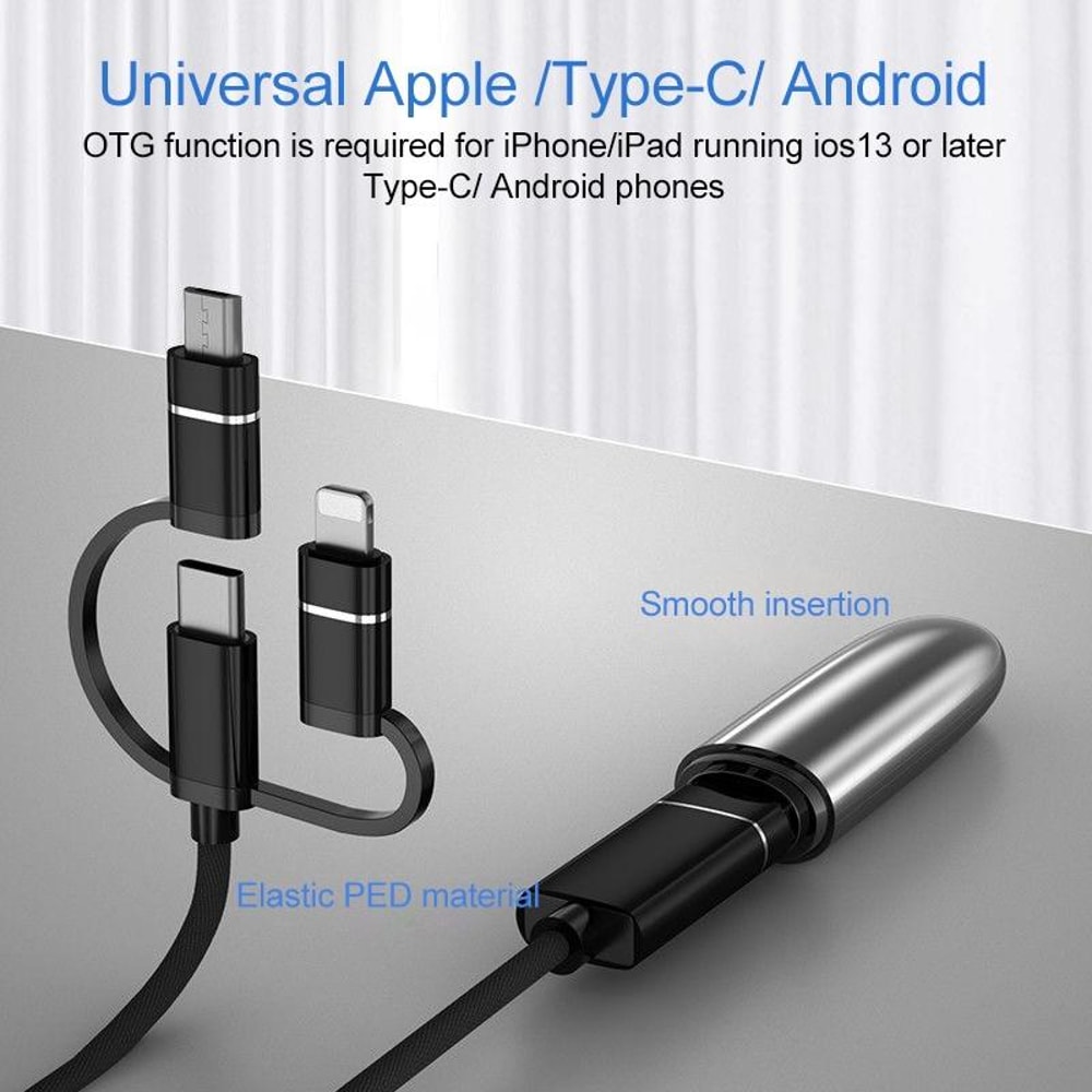 3 In 1 OTG Adapter Cable For USB Type C Micro USB Data Transfer 1