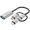 3 In 1 OTG Adapter Cable For USB Type C Micro USB Data Transfer 7