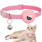 Reflective AirTag Cat Collar With Silicone Holder Bell And Safety Breakaway Buckle 13