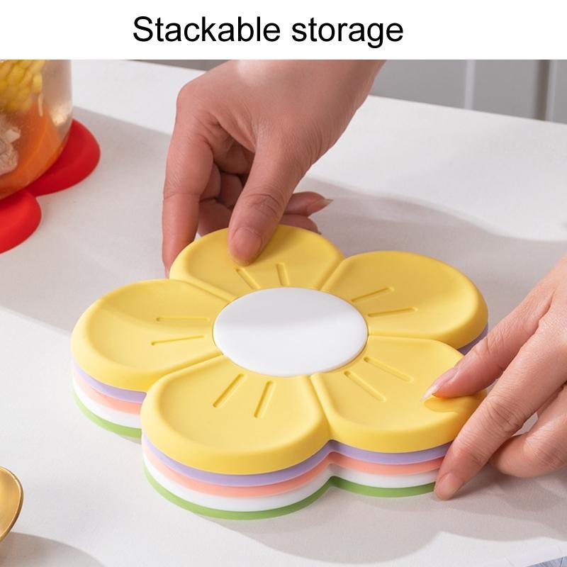 Cherry Blossom Silicone Heat Resistant Mat Kitchen Trivet & Placemat