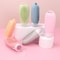 Silicone Travel Dispenser Bottle With Scalp Massage Brush 0