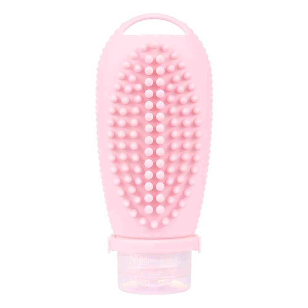 Silicone Travel Dispenser Bottle With Scalp Massage Brush 11