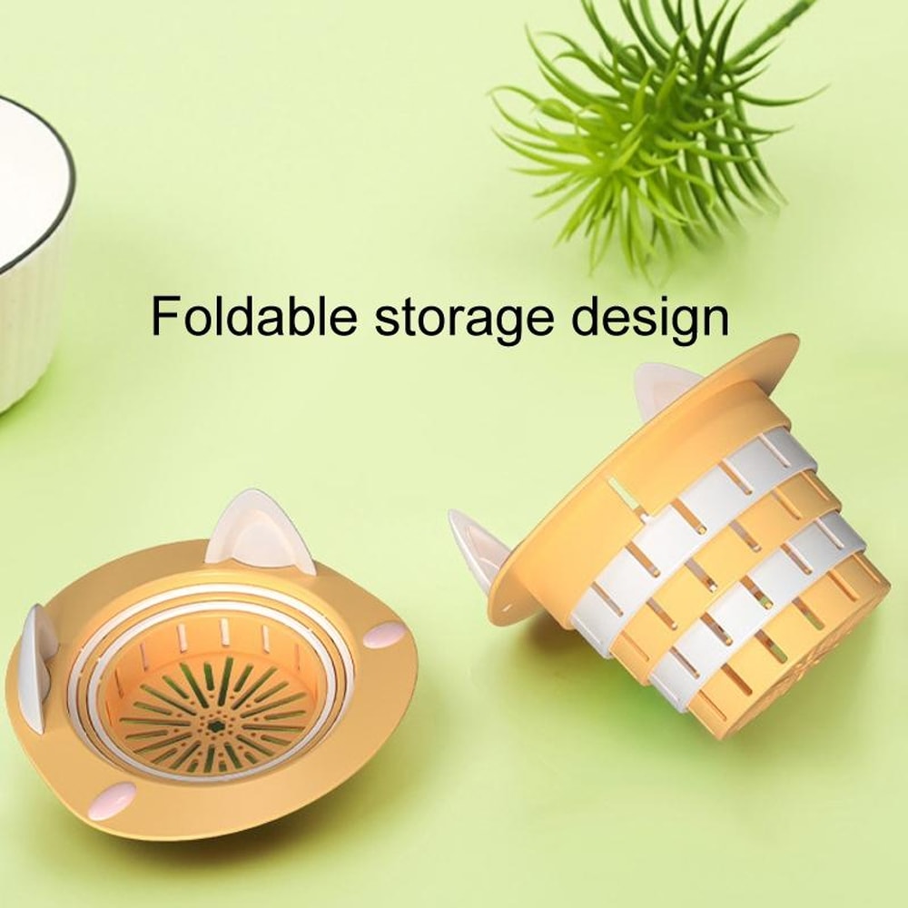 Foldable Sink Drain Strainer Anti Clog Floor Drain Filter for Kitchen Waste