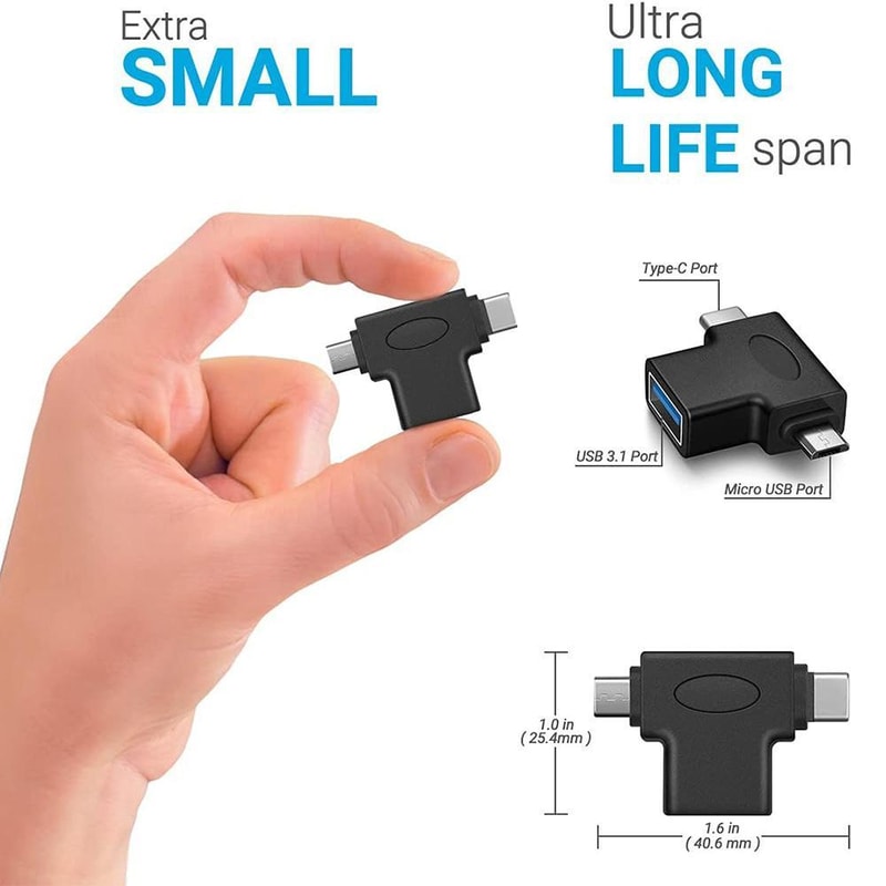 USB 30 OTG Adapter Micro USB Type C Converter For Fast Data Transfer 5