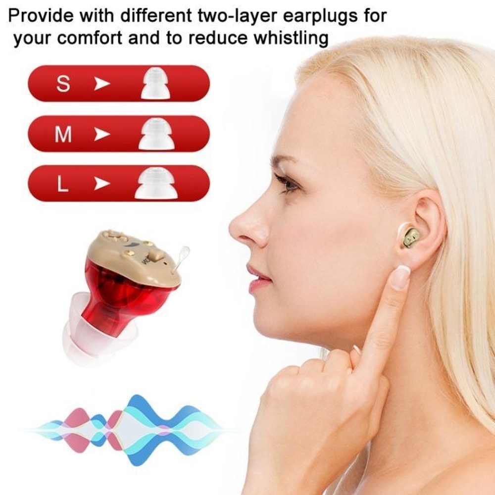 Rechargeable Invisible Hearing Aids With Type C Charging And Noise Reduction 4