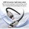 High Speed 60W USB C Cable with LED Streamer Light Fast Charging Data Sync