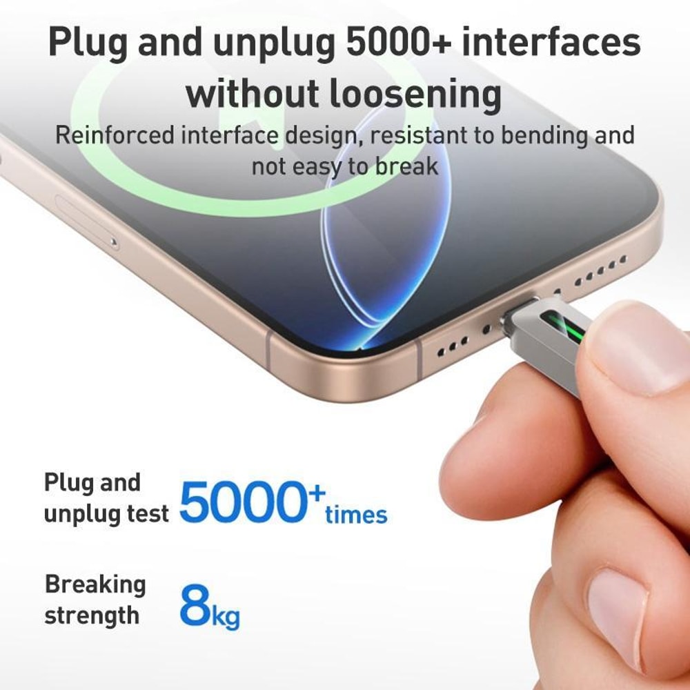 High Speed 60W USB C Cable with LED Streamer Light Fast Charging Data Sync