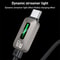 High Speed 60W USB C Cable with LED Streamer Light Fast Charging Data Sync