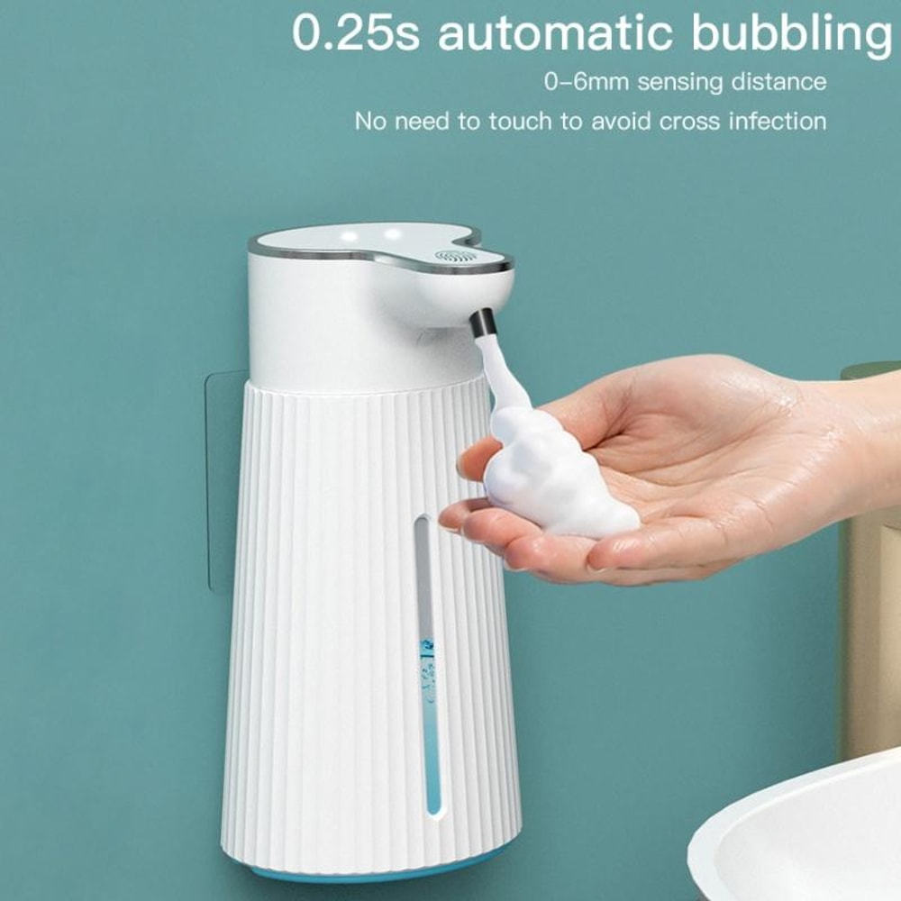 Touchless Automatic Foam Soap Dispenser Wall Mounted Rechargeable 4