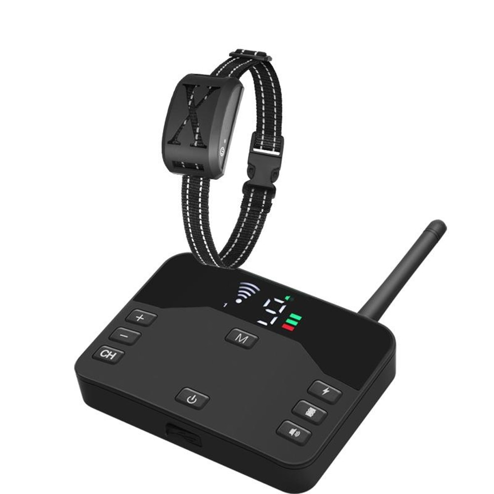 Wireless Dog Fence Remote Training Collar Range Adjustable Shock Vibration Waterproof 7