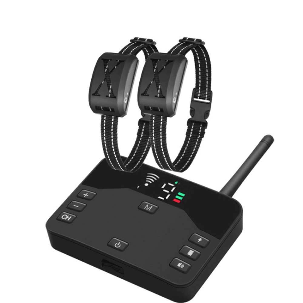 Wireless Dog Fence Remote Training Collar Range Adjustable Shock Vibration Waterproof 8