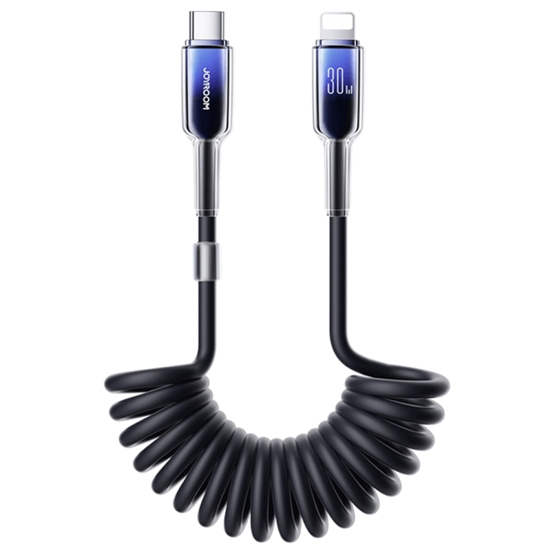 60W USB C Fast Charging Coiled Cable Durable Type C Data Cord For Car And Daily Use 9